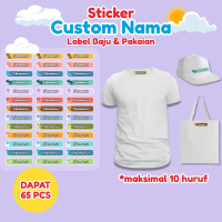 Stiker Kain Custom 55 PCS Stiker Label Nama Kain Baju Anak Sablon Setrika sticker aesthetic custom