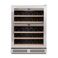 德國 CASO 嵌入式 櫃下型 雙溫控 40瓶裝 紅酒櫃（葡萄酒櫃冷藏櫃冰櫃）型號：SW-40