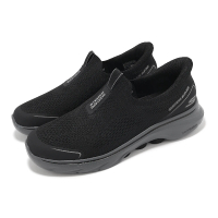 SKECHERS 懶人鞋 Go Walk 7-Easy On Evolution Slip-Ins 男鞋 黑 健走鞋(216553-BKCC)