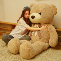 100cm Milan Teddy Bear Plush Toy Big Size Bears Stuffed Animals Baby Kids Sleeping Doll Pillow for Girls Valentine Day Gifts