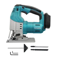 Brushless Cordless Jig Saw with 6 Variable Speed 4-Position Orbital Setting Electric Jigsaw fit Makita 18v Battery(No Battery)