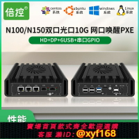 {保固一年 可打統編}倍控N100軟路由N150 i3-N355工控機主機10G萬兆光口82599物聯網5G嵌入式電腦愛快ros路由pfsense防火墻4G模塊