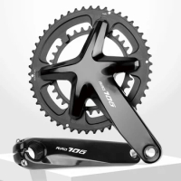 RIRO 706 Road Bike Intergrated Crankset 110BCD 170mm 50-34T/53-39TDouble Chainrings Sprockets Hollow Road Bicycle Chainwheel