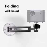 Folding Projector Bracket Wall Mount Adjustable Durable Aluminium Alloy Stand Compatible with Xiaomi XGIMI ThundeaL FastShipping
