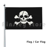 Jolly Roger Pirate Flag Skull &amp; Crossbones Flag Car Flag Funny Jolly Roger Pirate Skull Skull And