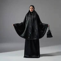 Mukena Lebaran 2026 Tatuis Terbaru Satin Velvet Embossed Regular Size Tiara 605 Black
