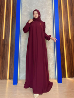 JF.ID - ZAHIRA DRESS Baju Muslim Set Hijab Ceruty Babydoll Mewah Dress Model Baru Simple Kondangan P
