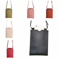 Single Shoulder Phone Shoulder Bag Mini Bag Pocket Pouch Mobile Phone Wallet Bag Simple Leather Crossbody Mobile Phone Bag