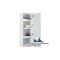 Multi-Functional Wall-Mounted Ironing Board Wall Mirror Cabinet Iron Board Folding Ironing Board Storage Cabinet