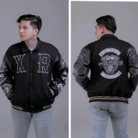 Jaket Pria Distro M L XL XXL Jaket Varsity Baseball XR Original BGSR full Bordir / Jaket Vintage Win
