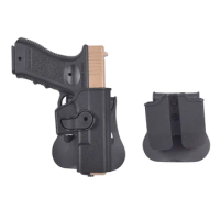 Tactical IMI Colt 1911 Berett M92 Gun Holster Belt Pistol Airsoft for Glock 17 19 Case waist with Mag Pouch Hunting Accessories