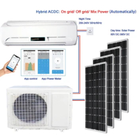 Lionwich 20000Btu 24000Btu Wall Split Solar Price AC DC Hybrid Off Grid Solar Powered AC Air Conditioner For Home
