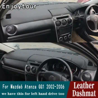 For Mazda 6 Mazda6 2002 2003 2004 2005 2006 2008 Leather Dashmat Dashboard Cover Pad Dash Mat Carpet Car Styling Accessories RHD