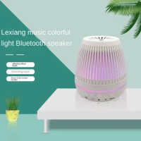 Creative Bluetooth speaker atmosphere light sound wireless Bluetooth luminous speaker LED colorful light sound