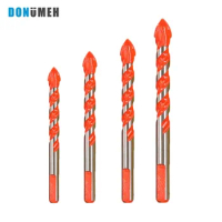 DONUMEH 6-12mm Drill Bits Set Ceramic Wall Tile Marble Glass Punching Hole Saw Drill Bits Working for Power Tools Multifunction
