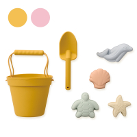 奇哥 矽膠沙灘玩具/戲水玩具6件組 (2色選擇)