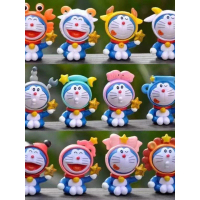 กระเป๋ากล่องตาบอดสิบสองกลุ่มดาวไขมันสีฟ้า, ตุ๊กตาแมว Ding Dong, ตุ๊กตา Doraemon, ของเล่นน่ารัก, ทนทา