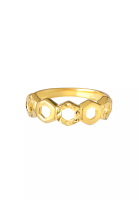 TOMEI TOMEI Honeycomb Ring, Yellow Gold 916
