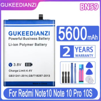 GUKEEDIANZI High Quality New BN59 5600mAh Battery for Xiaomi Redmi Note10 Note 10 Note 10 Pro 10S Note10 pro Batteries Tools