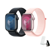 三合一無線充電座組【Apple】Apple Watch S9 GPS 41mm(鋁金屬錶殼搭配運動型錶環)