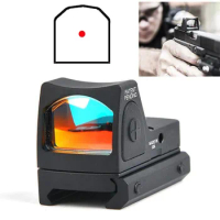 Reflex Adjustable Red Dot Scope Sight 3.25 MOA Dot Holographic Sight Scope Tactical Red Sight Brightness Holographic Sight