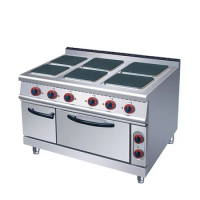 Manufactory Supply 6-Plate Induction Electric Cooker With Oven,110V Dc Electric Stove Oven