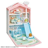 小禮堂 角落生物 模型娃娃屋 模型擺飾 公仔收納盒 (粉藍 居家)