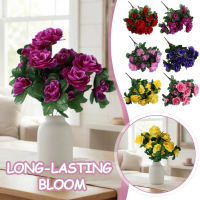 Hoa giả Azalea, hoa giả trang trí nhà cửa, có sẵn 6 màu