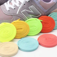 1 Pair New Balance Classic Flat Laces AF1/AJ Shoelaces for Sneakers Double Solid White Black Tennis Casual Running Shoes Lace