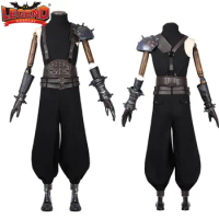 Game FF7 VII Rebirth Cloud Strife Cosplay Costume Suit With Accessories Cloud Strife Battle Outfits 