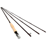 10FT # 3/4 Carbon Fly Fishing Rod Pole 4 Pieces Medium-Fast Action Light Feel 3M Length Trout River Fishing