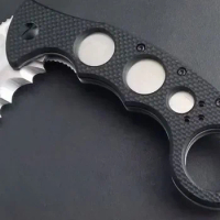 Theone Great White Shark Claw Karambit Knife AUS-8 Blade G10 Handle Tactical Pocket Folding Hunting EDC Survival Tool Knives