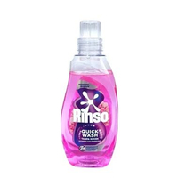 RINSO Botol 650ml Quick Wash Tanpa Kucek Detergen Cair Konsentrat - Deterjen Perfume Breze (Pink)