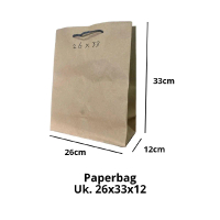 TAS HAJATAN KRAFT UK. 26x33x12 multifungsi slip on tas bekal