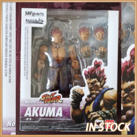 In Stock BANDAI Shf STREET FIGHTER Gouki Movable Model Toys Collect SF Fighting Game S.H.FIGUARTS Street Fighter 5 Akuma