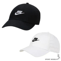 Nike 帽子 老帽 水洗 純棉 刺繡 黑/白 FB5368-011/FB5368-100
