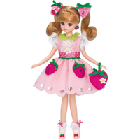 【Fun心玩】LA97165 麗嬰 正版 TOMY 多美 LICCA 莉卡娃娃 LD-08 奶油草莓莉卡 扮家家酒 禮物