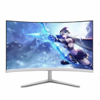 4K QLED 32 inch super wide 144HZ curved LED gaming monitor,LCD monitor for pc gamer all in one pc ,mini pc for panel pc game