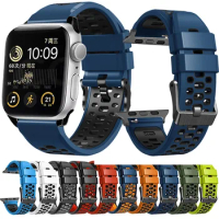 Silicone Strap For Apple Watch Band 44mm 40mm Ultra 49mm 41mm 45mm 42mm 38-44-45 mm Sport Bracelet iwatch Series 7 se 3 4 5 6 8