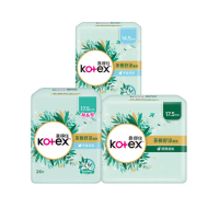 【Kotex 靠得住】茶樹舒涼護墊 日用14.5cm/日用加長17.5cm/經前經後17.5cm 24包 箱購(涼感護墊 涼感棉)