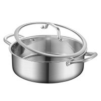 高級不銹鋼火鍋（30CM清湯鍋（清湯帶蓋））#DADADI