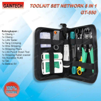 Toolkit Tool Kit Set Repair Network LAN Tester 8 in 1 GT-550