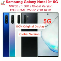 Samsung Galaxy Note10+ Note10 Plus 5G N976B Global Version 6.8" 256/512GB ROM 12GB RAM Exynos Original Android Cell Phone