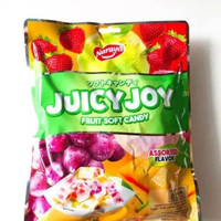 BIG SIZE [ 230g ] NARAYA JUICY JOY Fruit Candy Soft / Permen Lunak Rasa Buah Grape Mango Peach Straw