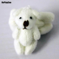 50pcs/lotMini Teddy Bear Stuffed Plush Toys 3.5cm Small Bear Stuffed Toys pelucia Pendant Kids Birthday Gift Party Decor041