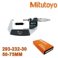 Micrometer 50-75 MITUTOYO 293-232-30Micro Meter Digital Outside Mikrometer Alat Ukur Luar