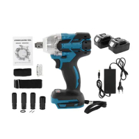 High Quality Hand-held Cordless Impact Wrench Tools Set 220V 1280W Brushless Motor Electric Wrench Tools Adapted To 18V Battery