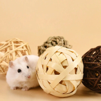 {DLGIFJIE} 1pc-Chewing Weaving Ball Rabbit Small Animal Interactive Chewing Toy Natural Grass Ball