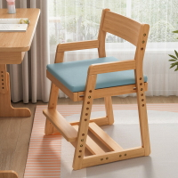椅子 餐桌 實木兒童學習椅成長椅書桌椅小學生家用餐桌椅升降椅靠背寫字坐椅