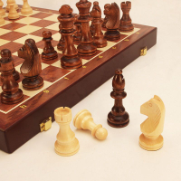 象棋 國際象棋 國際象棋實木高檔套裝大號兒童木質折疊棋盤西洋棋比賽專用chess 可開發票